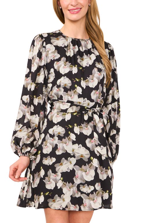 Ted Baker Floral Long Sleeve Dress In Multi
