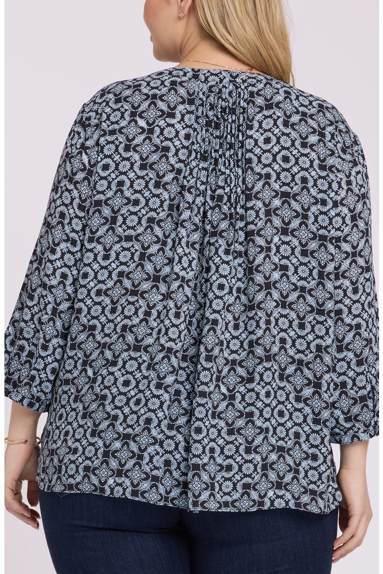 Pintuck Top, Alternate, color, ANGELIKA NAVY