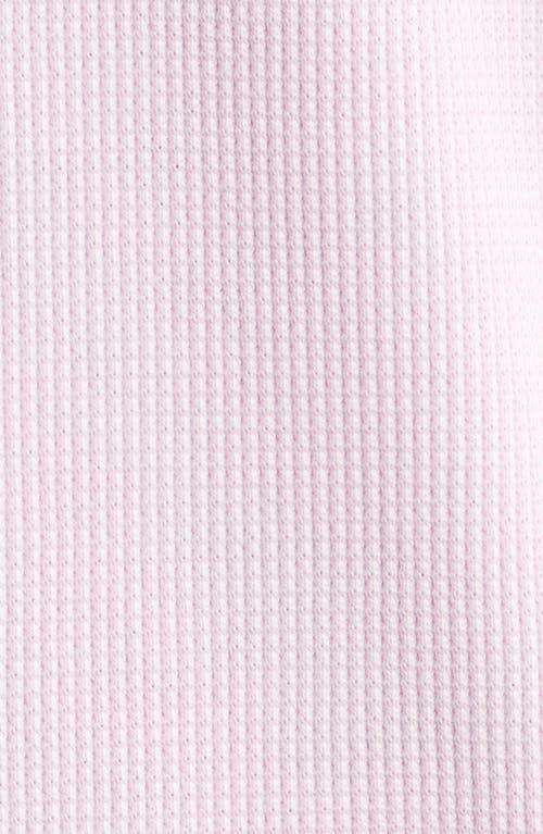 Boiler Room Logo Long Sleeve Waffle T-shirt In Pink