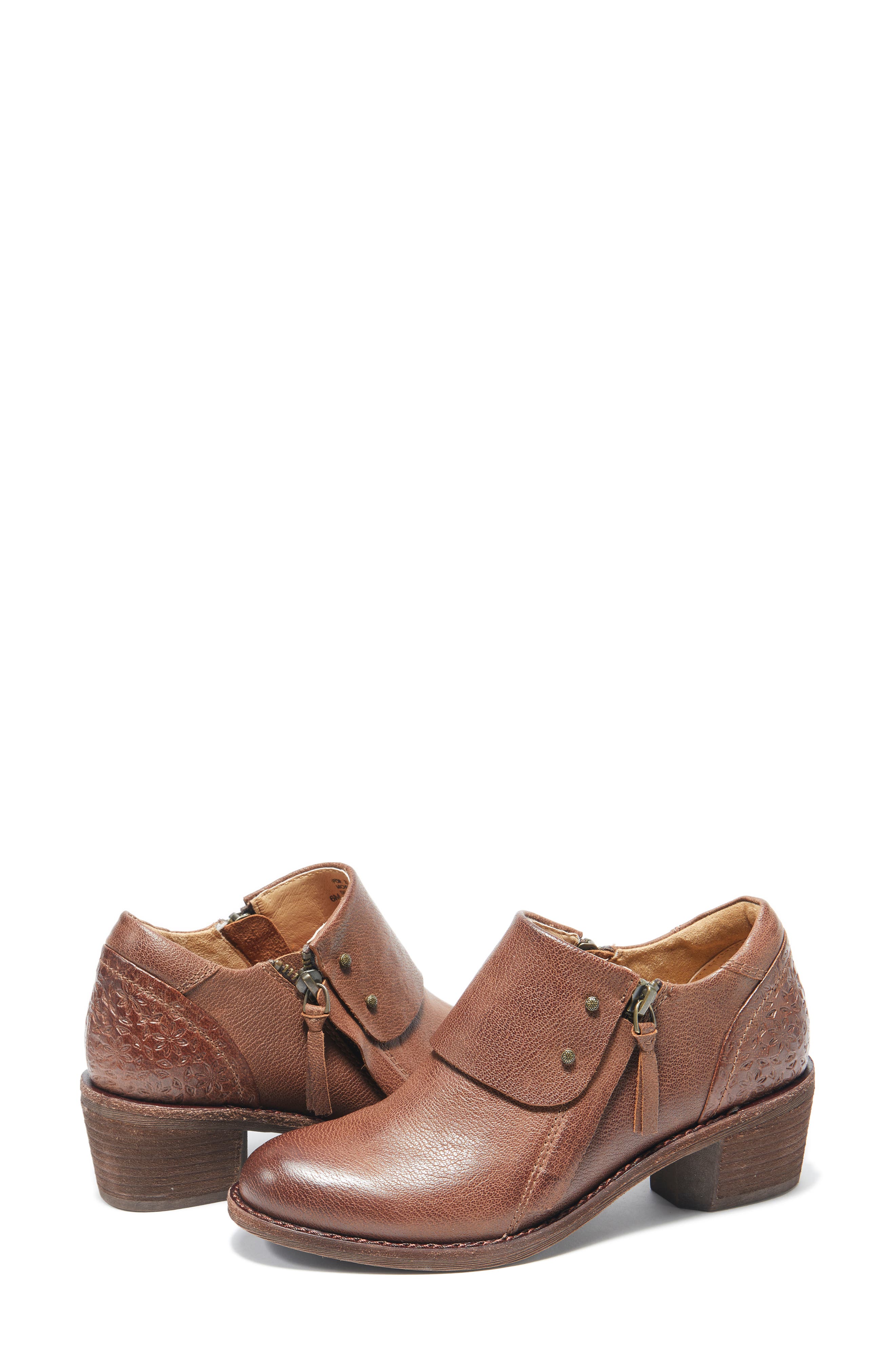 Michelle Ankle Boot, Alternate, color, DARK BROWN