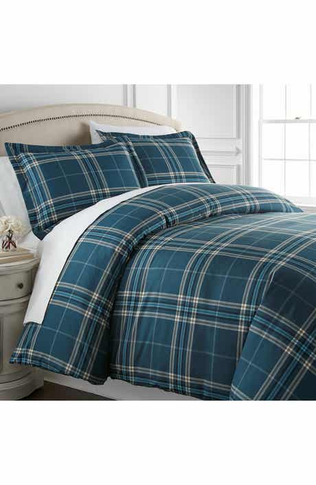 SOUTHSHORE FINE LINENS Vilano Plaid Duvet Cover Set