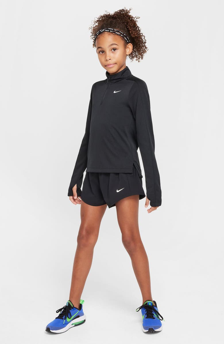 Nike Kids' Dri-FIT 2-in-1 Athletic Shorts, Alternate, color, 010 Black/White