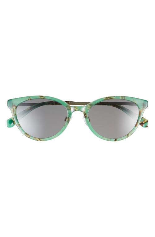 Eyebobs Statuette 51mm Polarized Cat Eye Sunglasses In Jade Marble/gunmetal