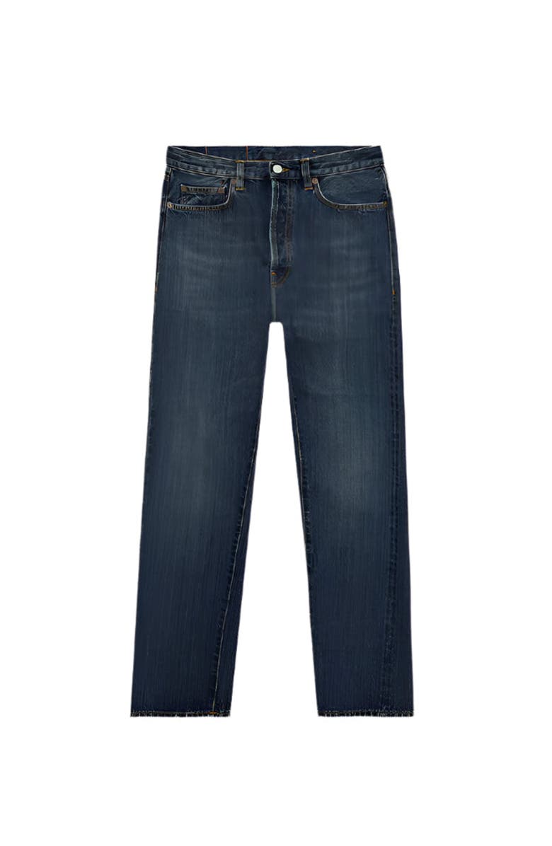 Fortela 911 Superjohn Japan Selvedge 5 Pocket High Waist Denim Pants, Main, color, Stone Wash