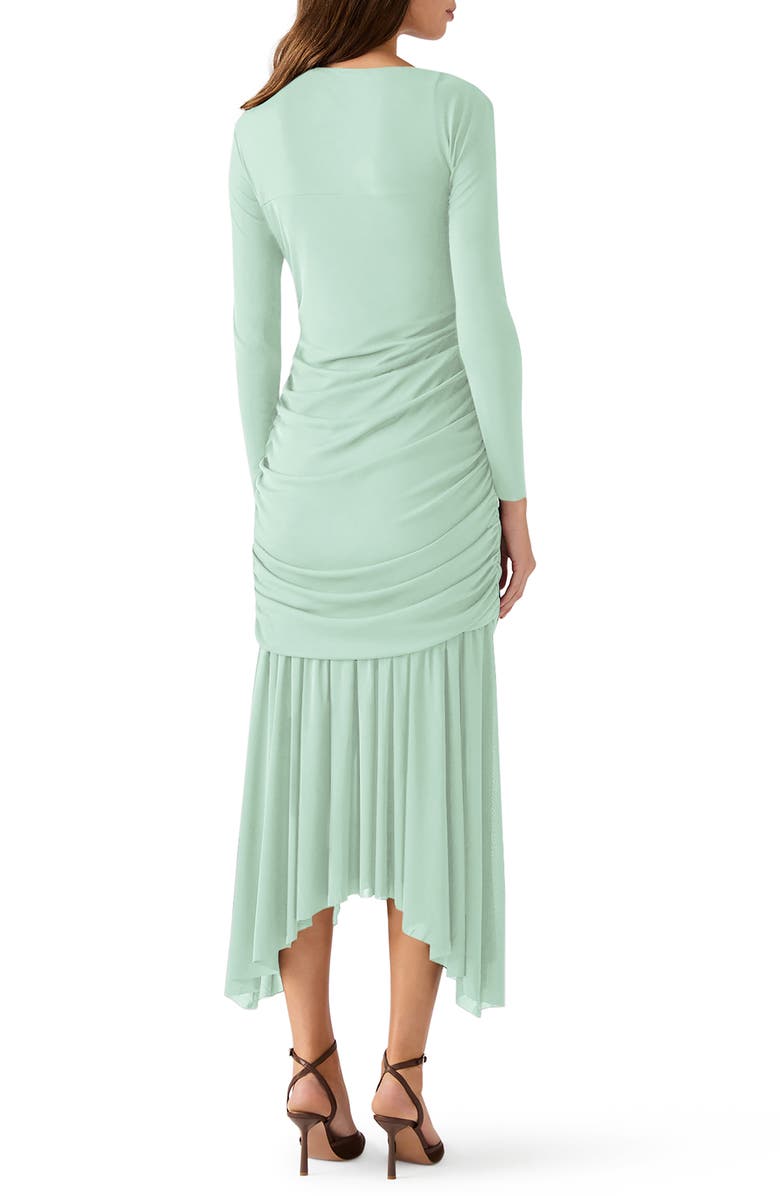 Steve Madden Brioni Long Sleeve Maxi Dress, Alternate, color, Dusty Aqua