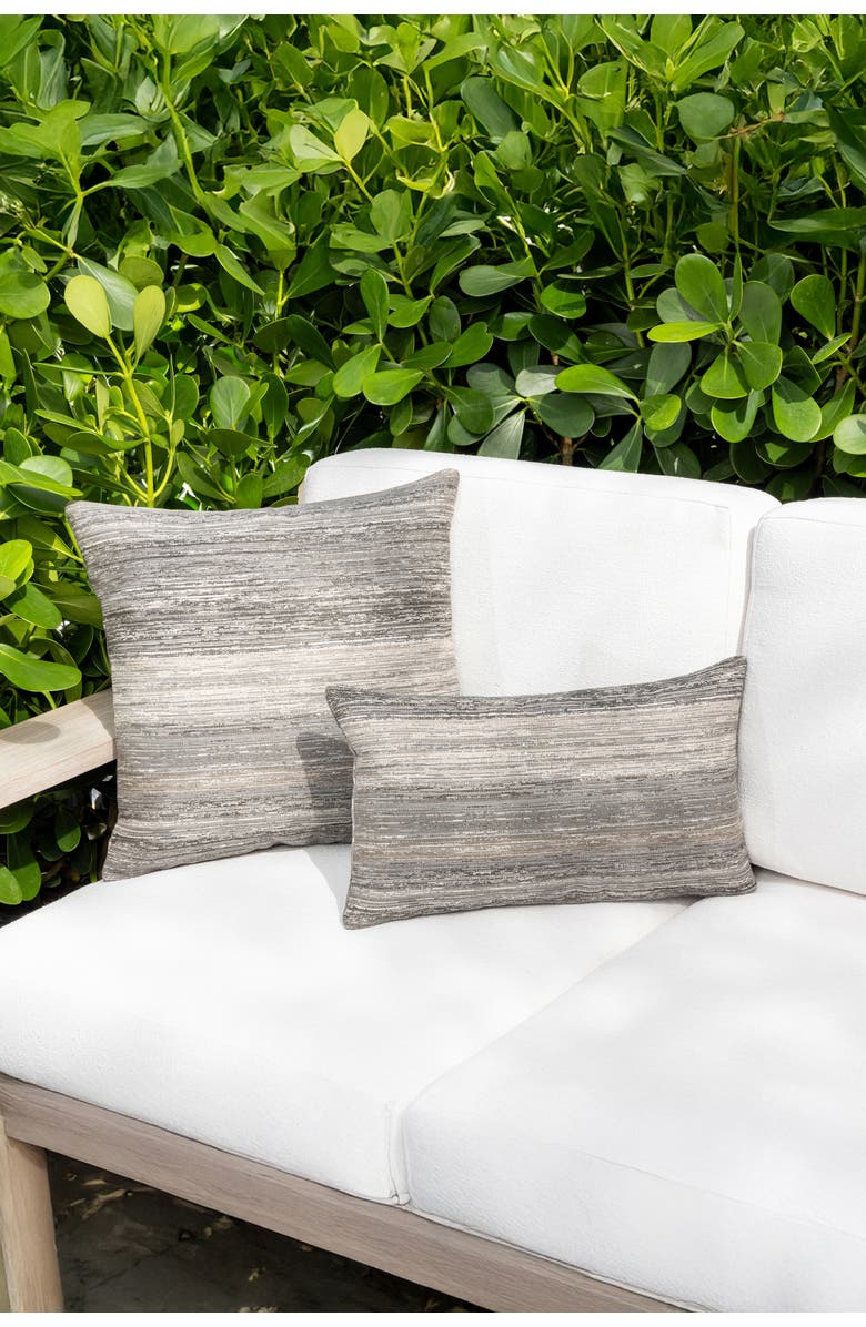 Elaine Smith Textured Indoor
Outdoor Woven Accent Pillow, Alternate, color, Grigio