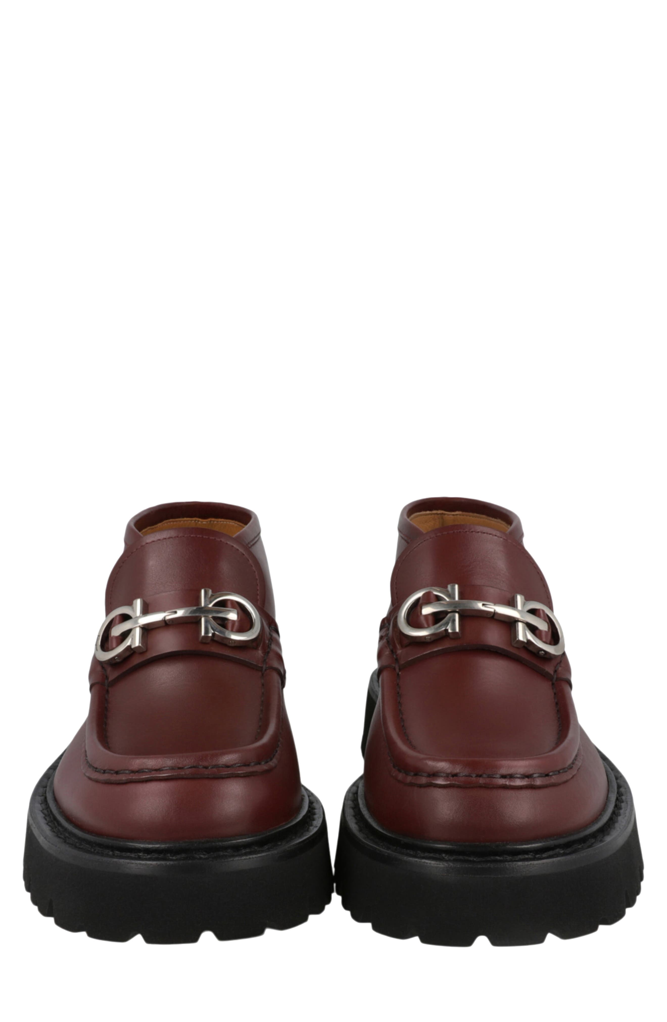 FERRAGAMO Geffer 2 Gancini Lug Sole Loafer, Alternate, color, Purple