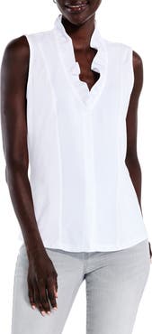 NIC+ZOE Ruffled Around Sleeveless Top