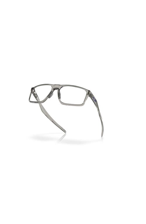 Oakley 56mm Rectangle Optical Glasses In Gray