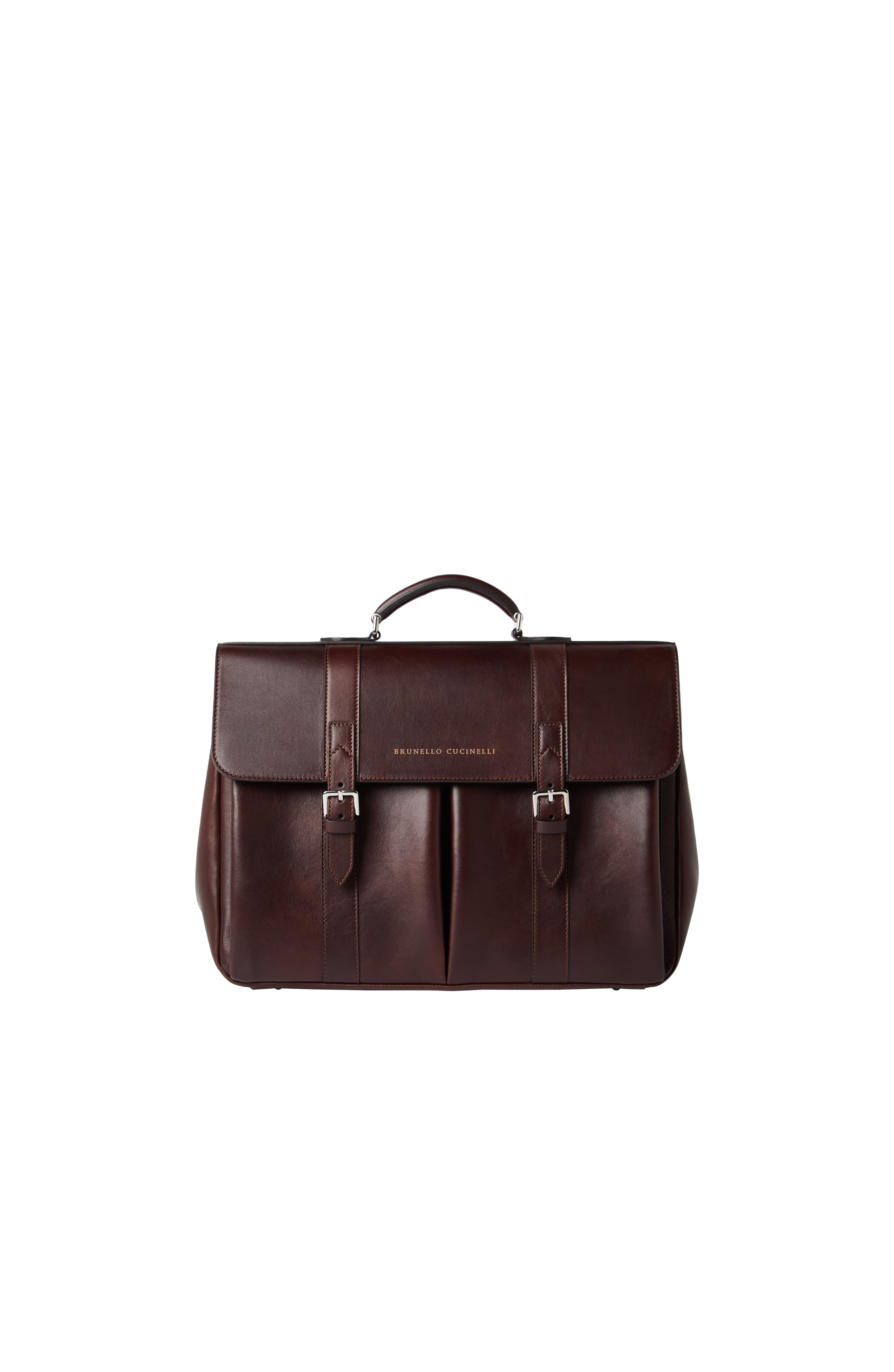 Calfskin briefcase, Alternate, color, Burgundy