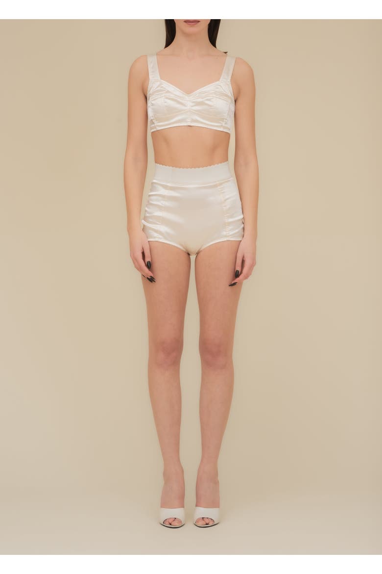 Seraphim Satin Stretch-Fit Knickers, Alternate, color, Champagne