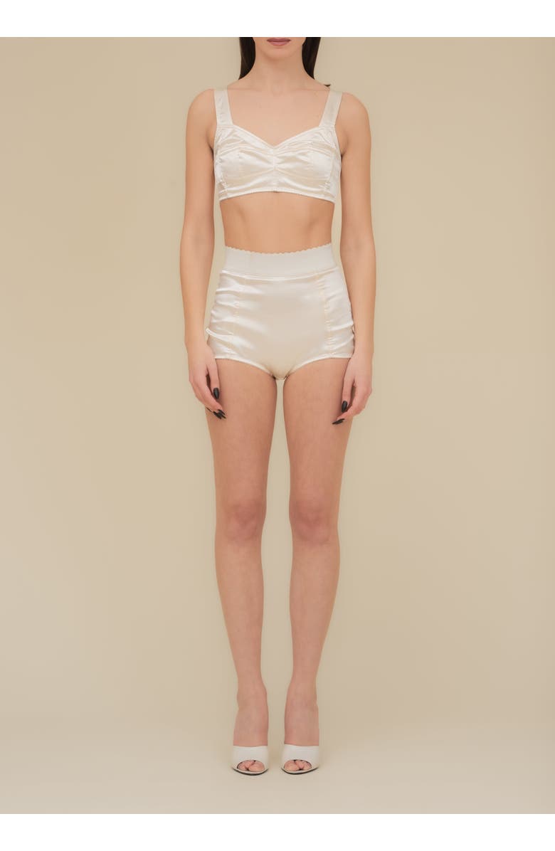 Contessa Mills Seraphim Satin Stretch-Fit Knickers, Alternate, color, Champagne