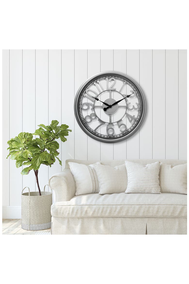 See Through Wall Clock, Alternate, color, GREY