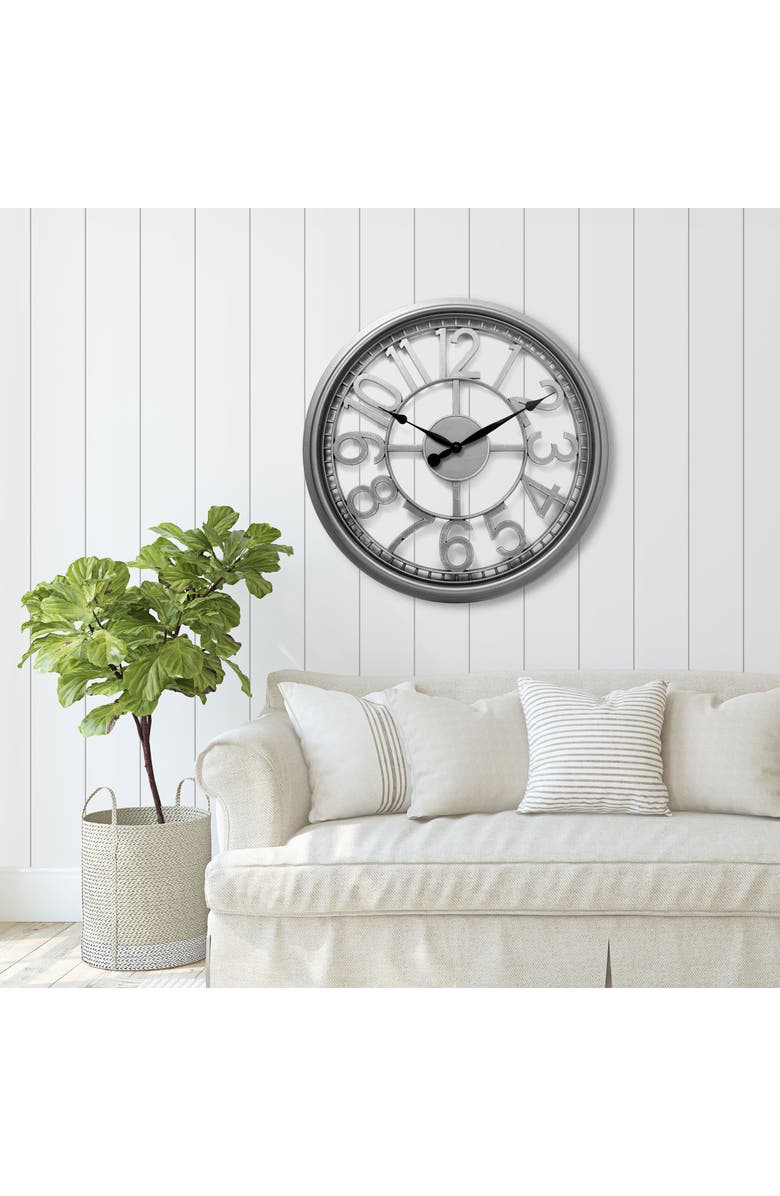Westclox See Through Wall Clock, Alternate, color, Grey