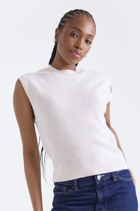Zarah Crew Neck 100% Cashmere Vest