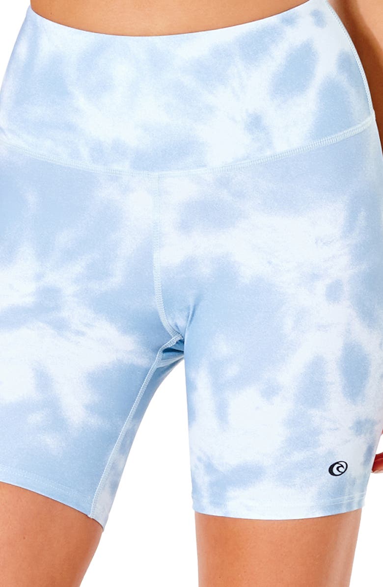 Rip Curl Mid Rise Tie Dye Pocket Bike Shorts, Alternate, color,