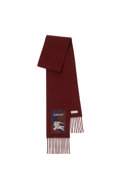 Check Label Cashmere Scarf