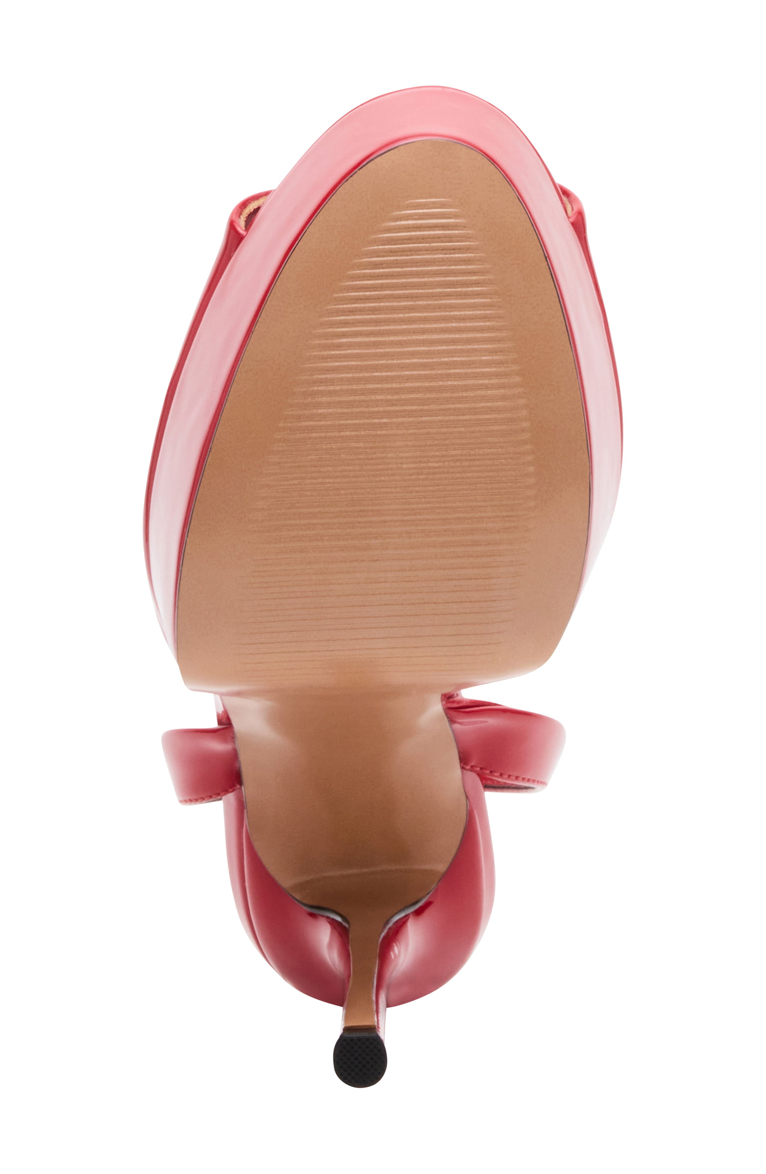 Steve Madden Jezzica Ankle Strap Platform Sandal, Alternate, color, Red Patent