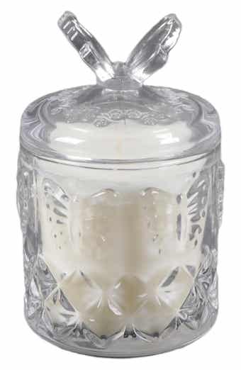 FLORA BUNDA Butterfly Clear Glass Candle