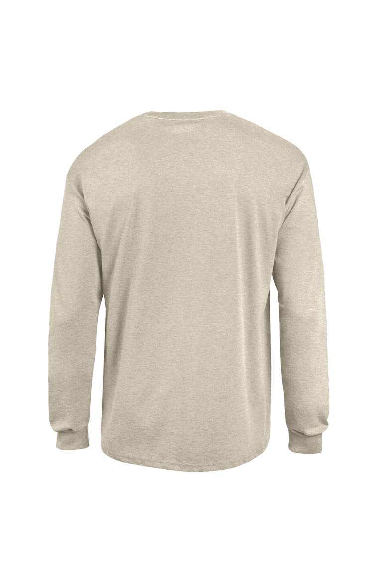 Men's Champion  Heather Oatmeal Arizona Wildcats Neutral Arch Long-Sleeve T-Shirt, Alternate, color, Oatmeal