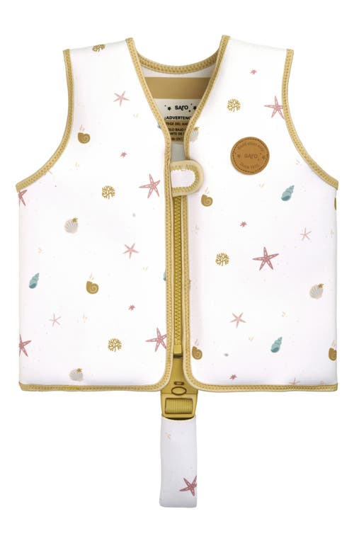 KALENCOM Kids' Swim Vest in White - Sea Wonders 