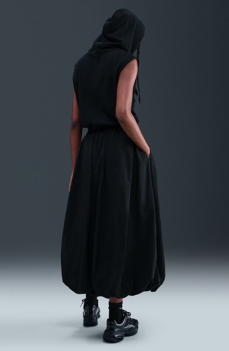 Nike Sportswear Bubble Hem Water Repellent Midi Skirt, Alternate, color, 010 Black/ Sail