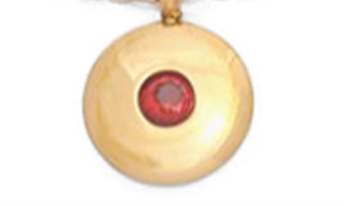 Petit Moments Birthstone Disc Pendant Necklace
