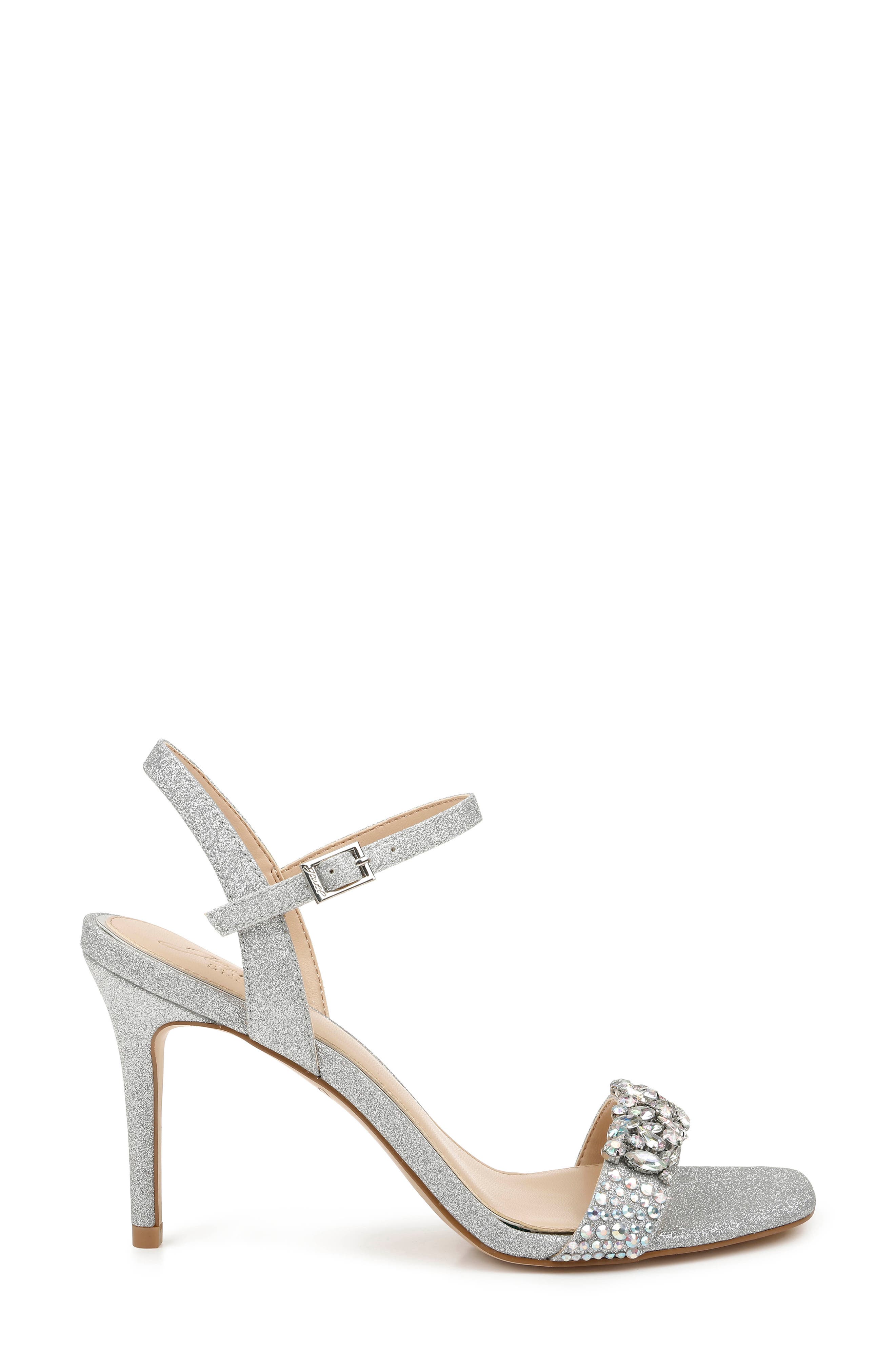 Jewel Badgley Mischka Natasha Crystal Embellished Sandal, Alternate, color, 