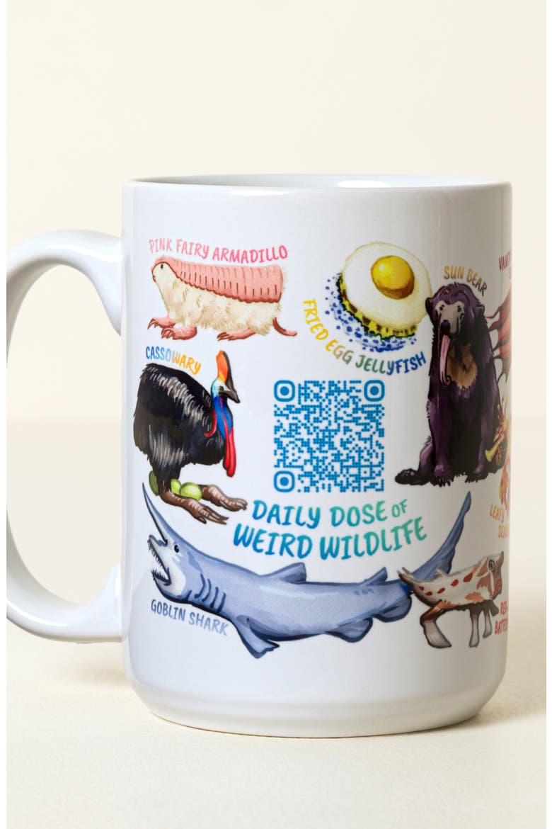 Weird Animals QR Mug, Main, color, Multi