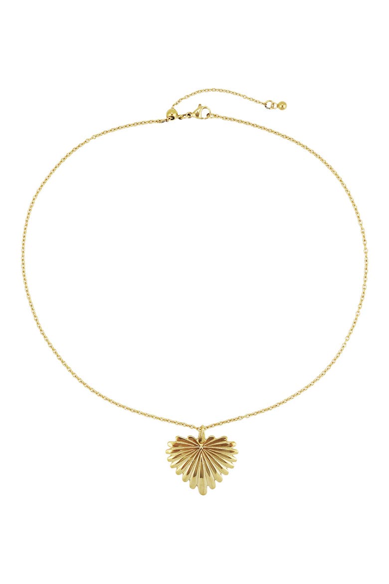 Gender Inclusive Leaf Pendant Necklace, Alternate, color, GOLD