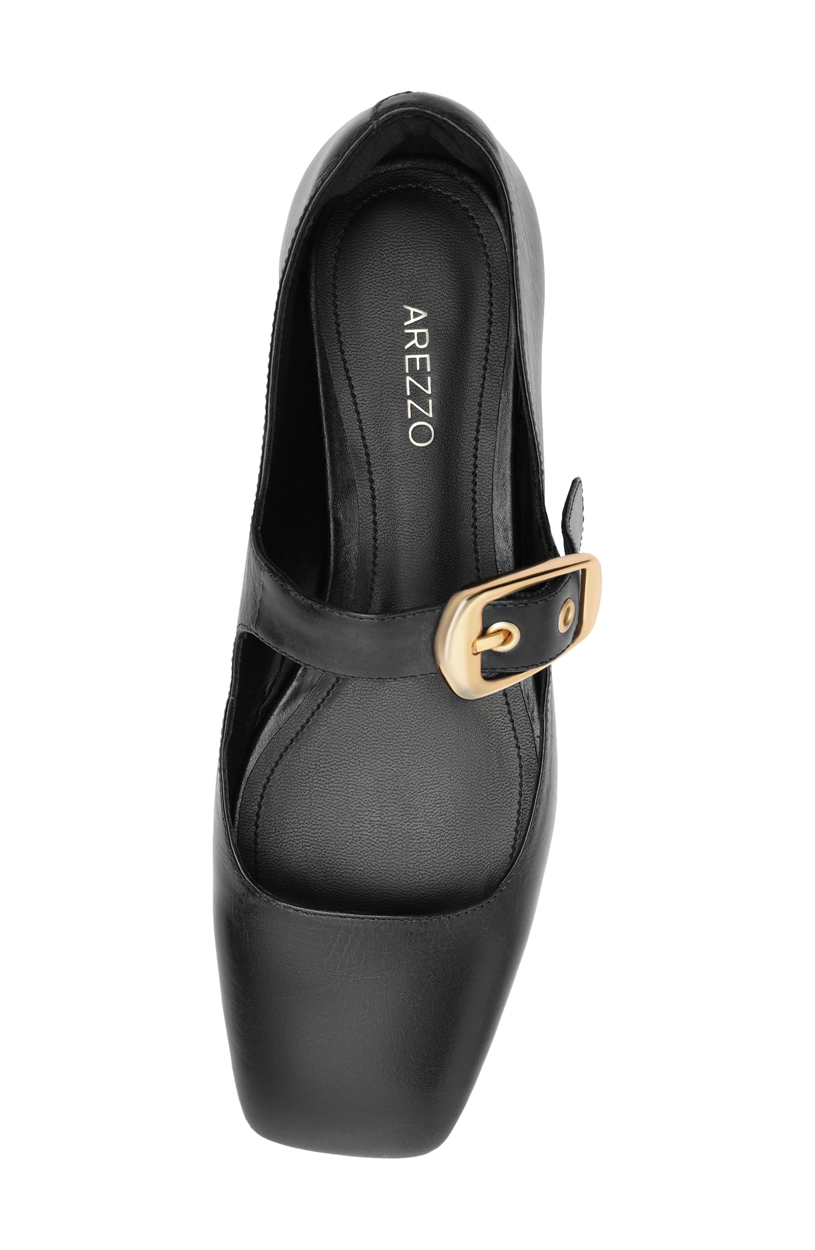 Arezzo Elena Ballet Flat, Alternate, color, Black