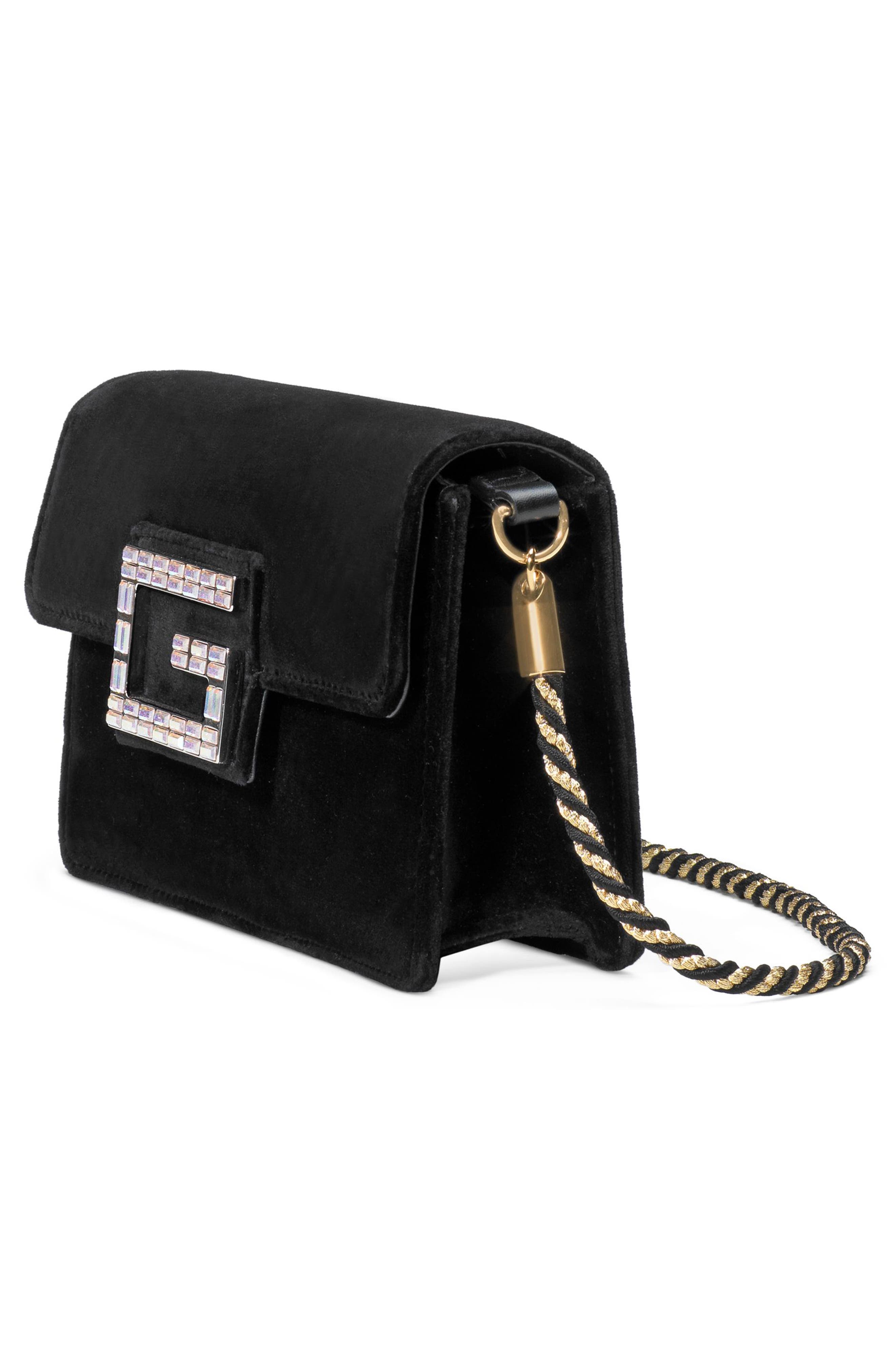 Gucci Small Broadway Velvet Crossbody Bag, Alternate, color, 