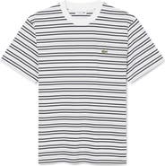 Lacoste Essentials Stripe Cotton T-Shirt
