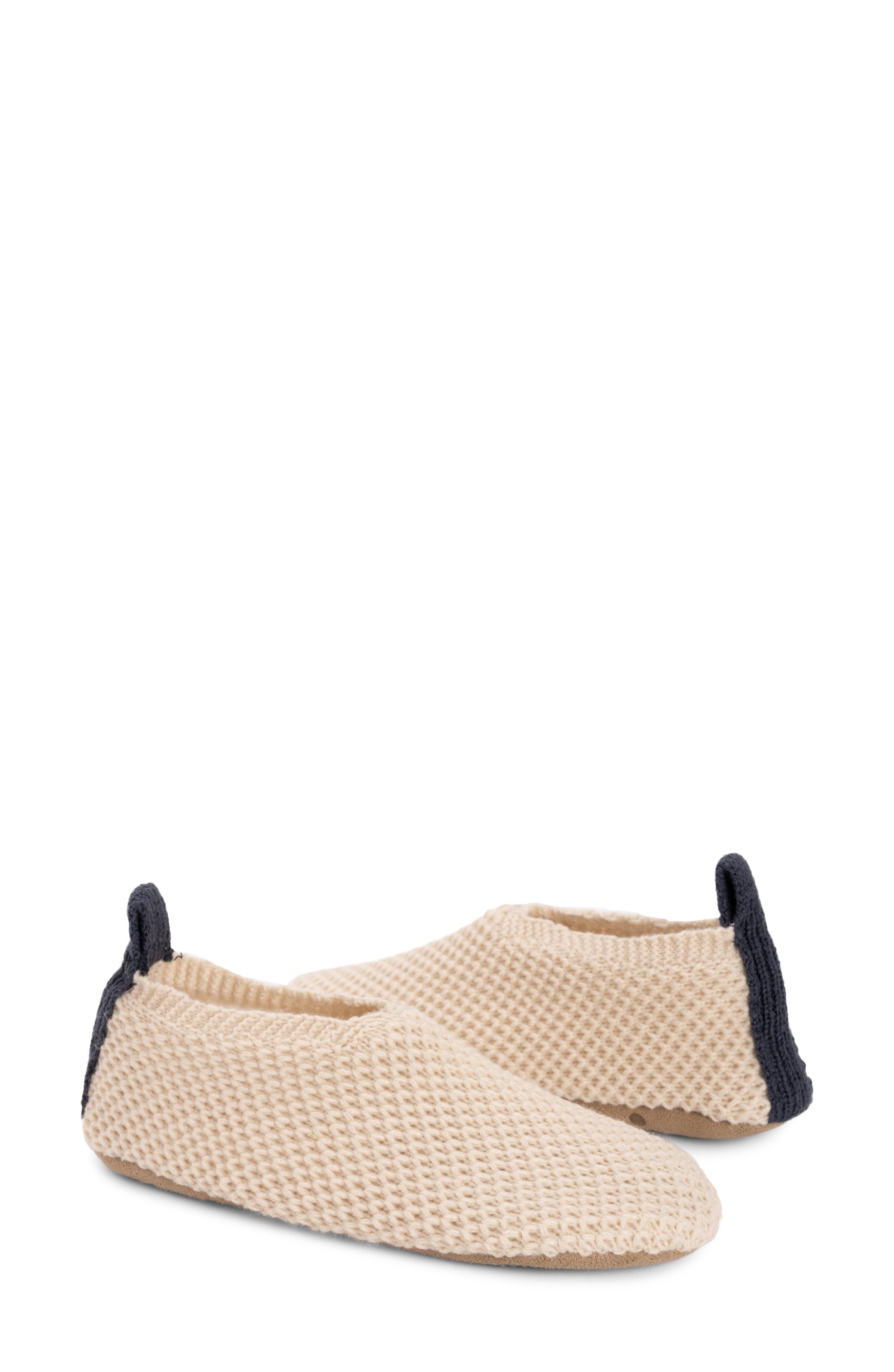 MUK LUKS Ballerina Slipper Sock, Alternate, color, Vanilla