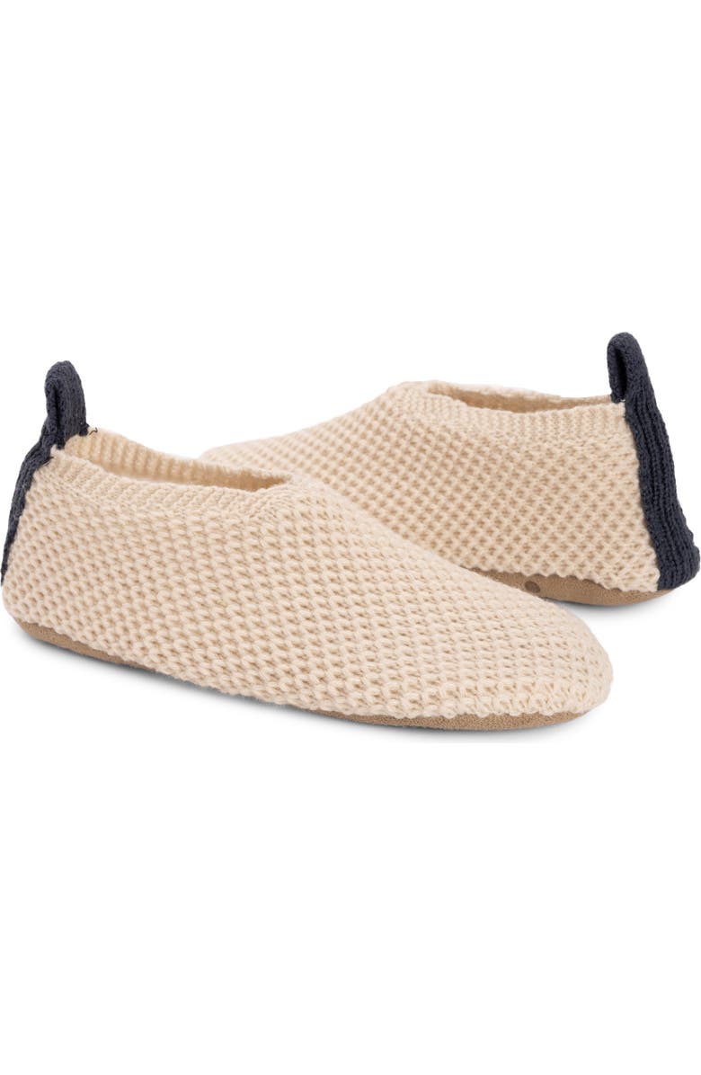MUK LUKS Ballerina Slipper Sock, Alternate, color, Vanilla