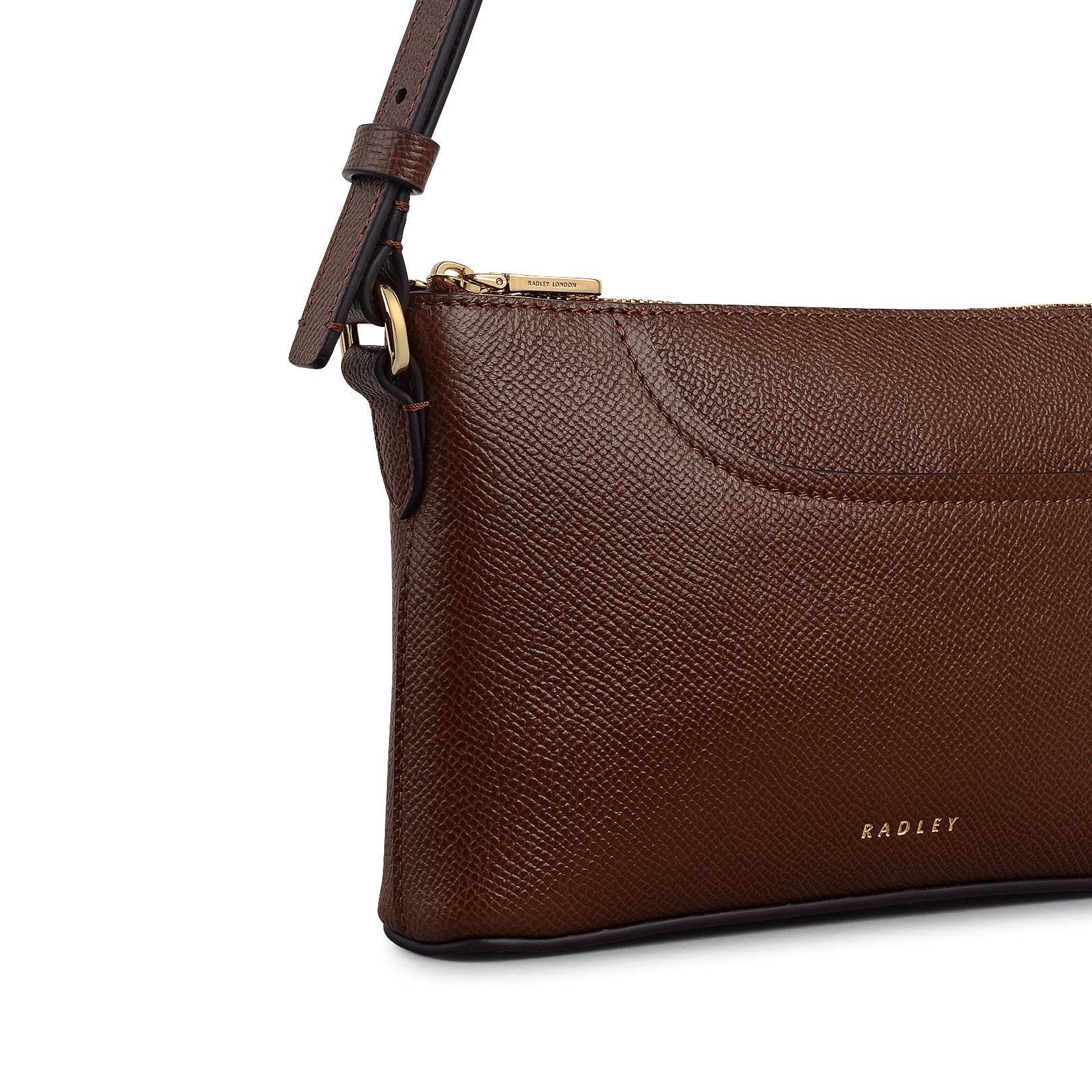 Radley Pockets - Texture Mini Ziptop  Shoulder Bag, Alternate, color, Chocolate