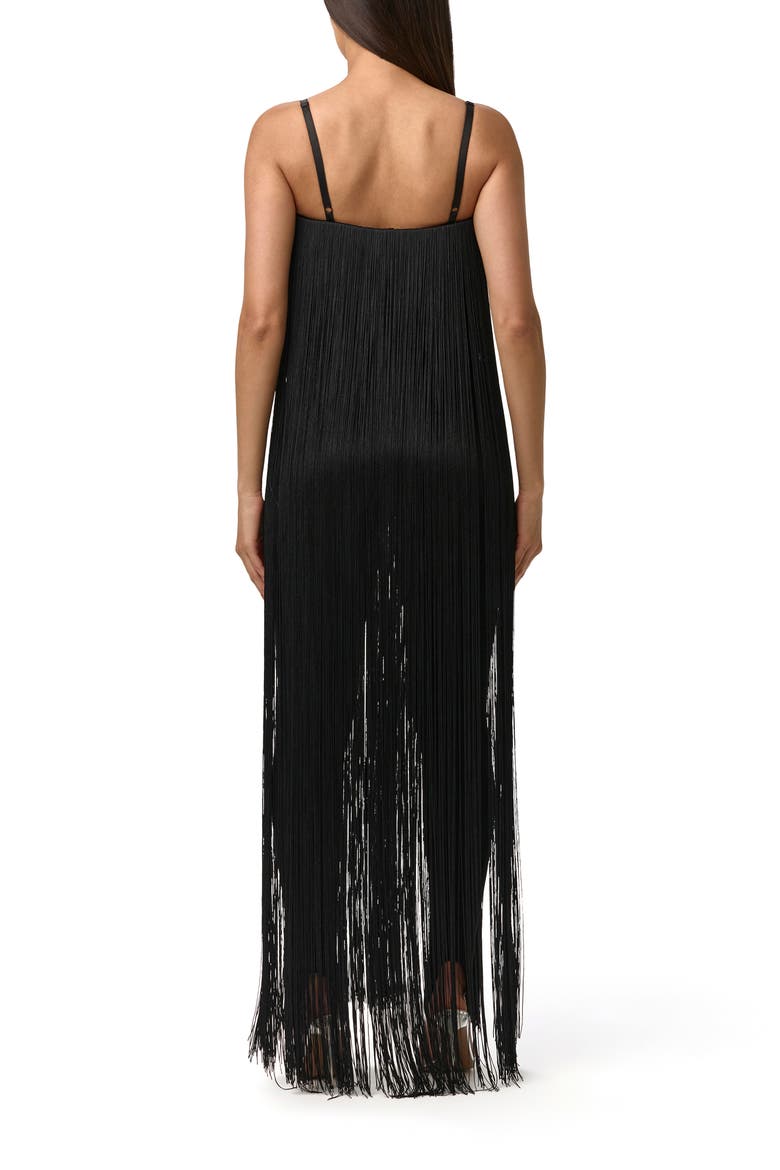 Butter Fringe Romper, Alternate, color, BLACK
