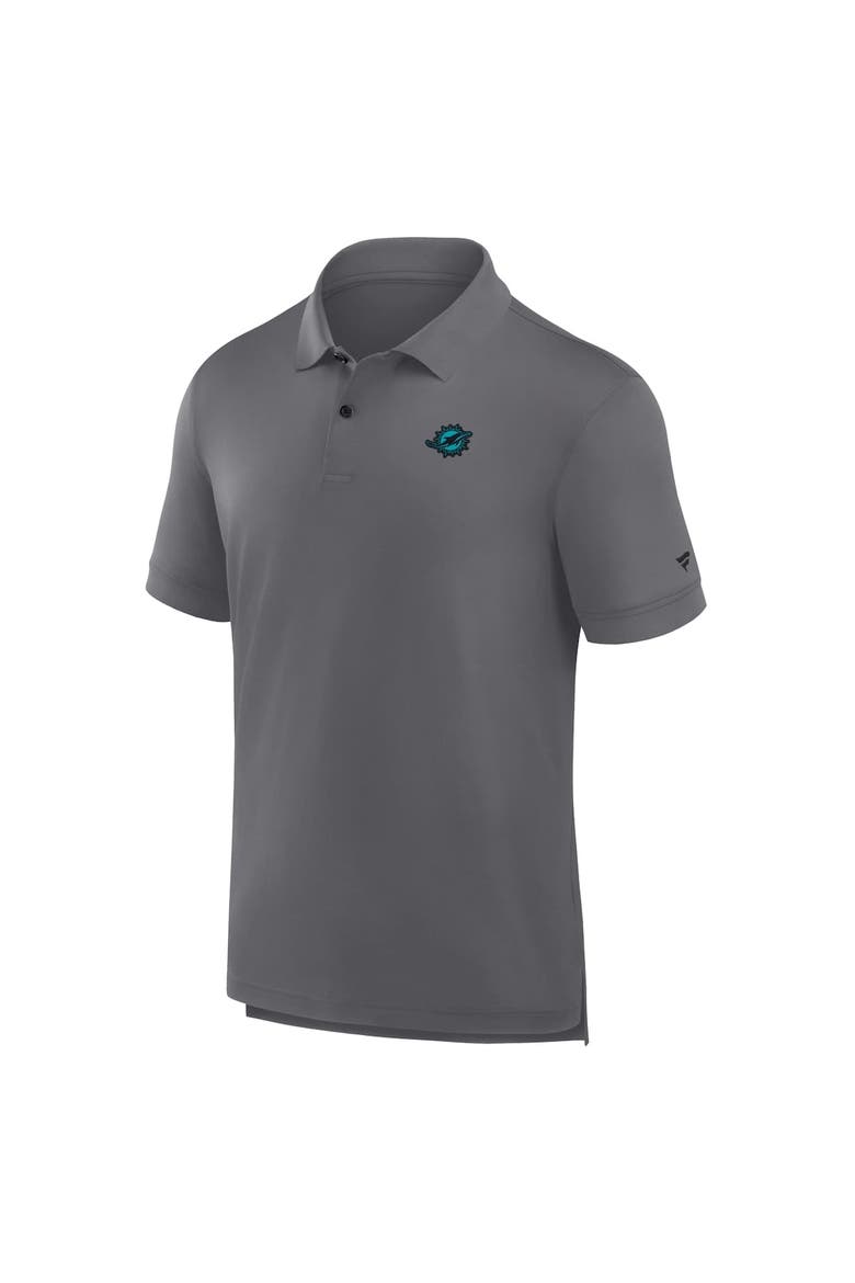 Men's Fanatics Heather Gray Miami Dolphins Front Office Move Mono Polo, Alternate, color, Heather Gray