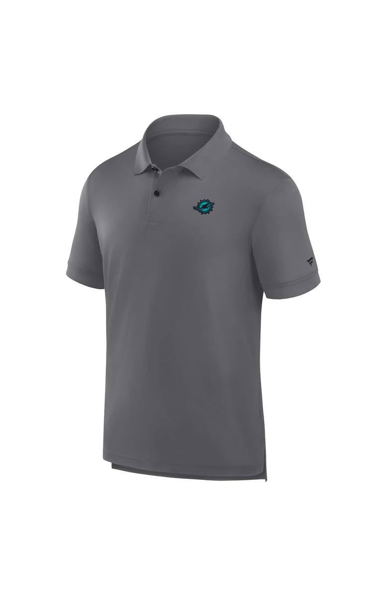 FANATICS Men's Fanatics Heather Gray Miami Dolphins Front Office Move Mono Polo, Main, color, Heather Gray