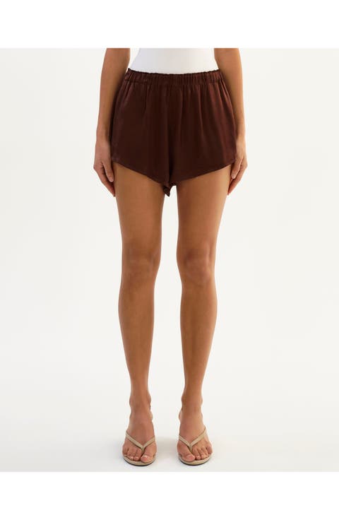 MELINA | Satin Micro Shorts