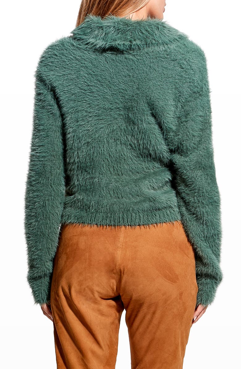 AS by DF Gwen Fuzzy Crop Cardigan, Alternate, color, 
