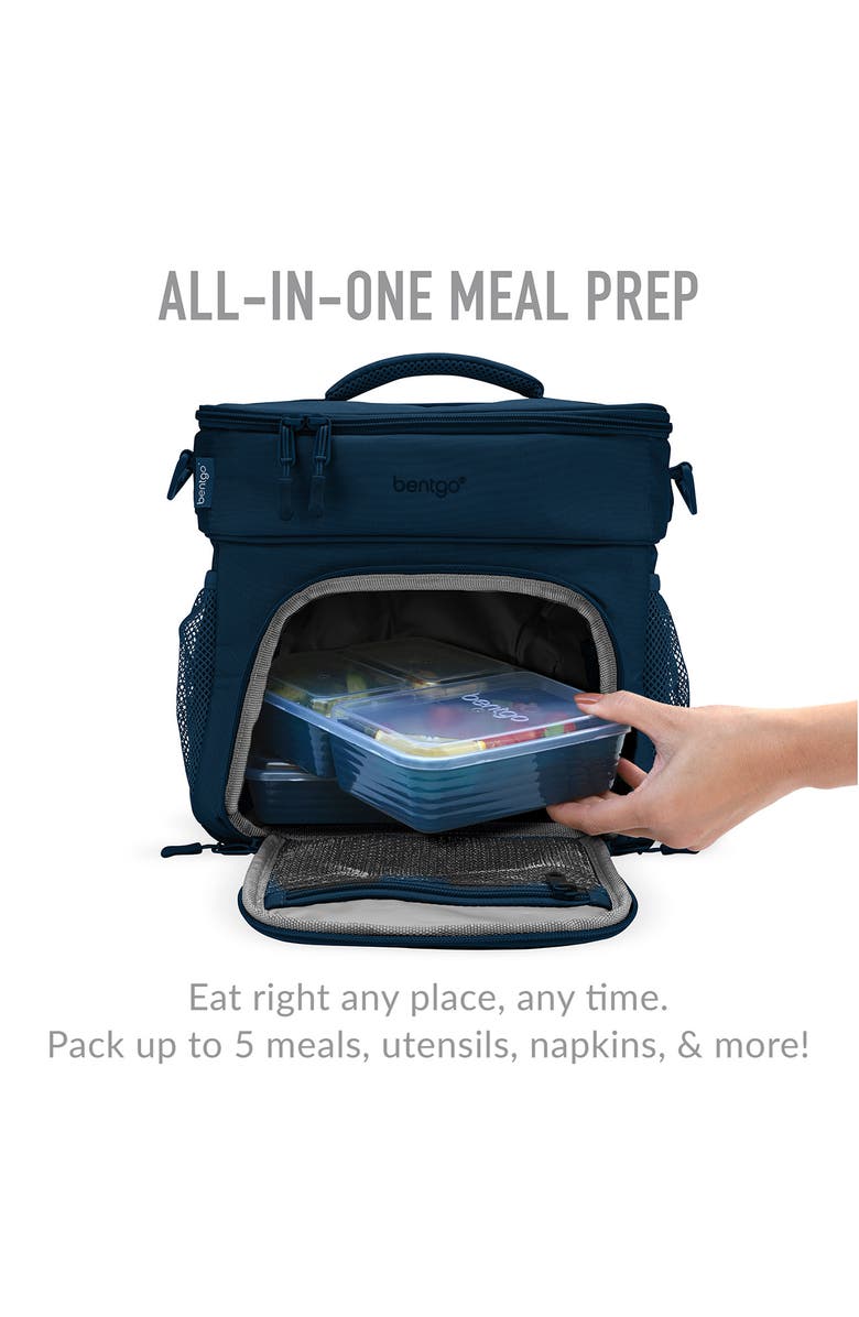 BENTGO 60-Piece Meal Prep & Lunch Bag Set, Alternate, color, Rich Shades