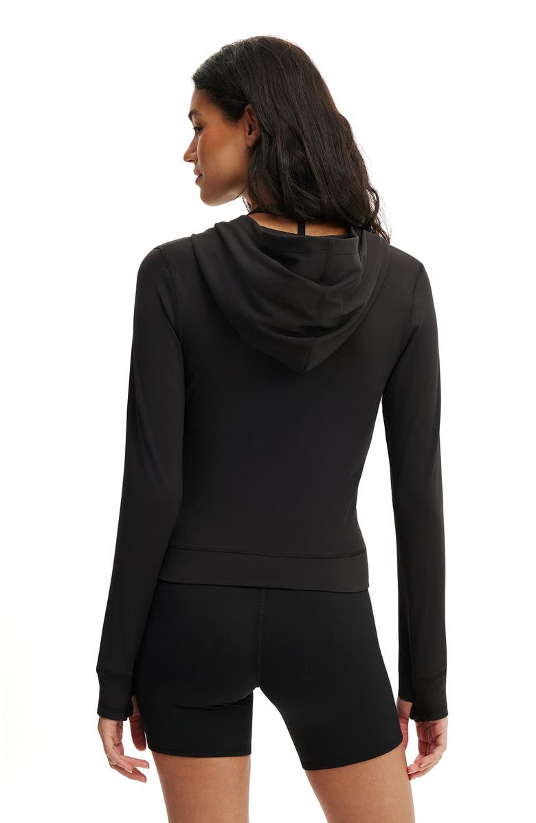 COTTON ON BODY Women's Active Ultra Soft Hooded Jacket, Alternate, color, Black