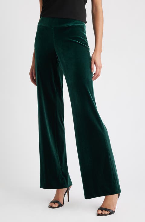 Pull-On Wide Leg Pants