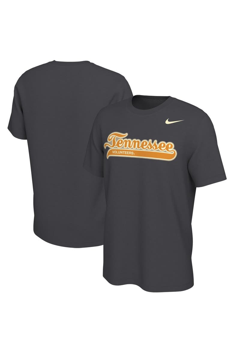 Men's Nike  Anthracite Tennessee Volunteers Script Smokey T-Shirt, Main, color, Anthracite