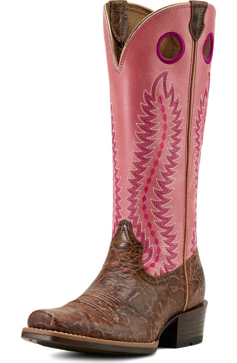 Ariat Junction Cowboy Boot, Main, color, Jasper Blush/ Pink Topaz