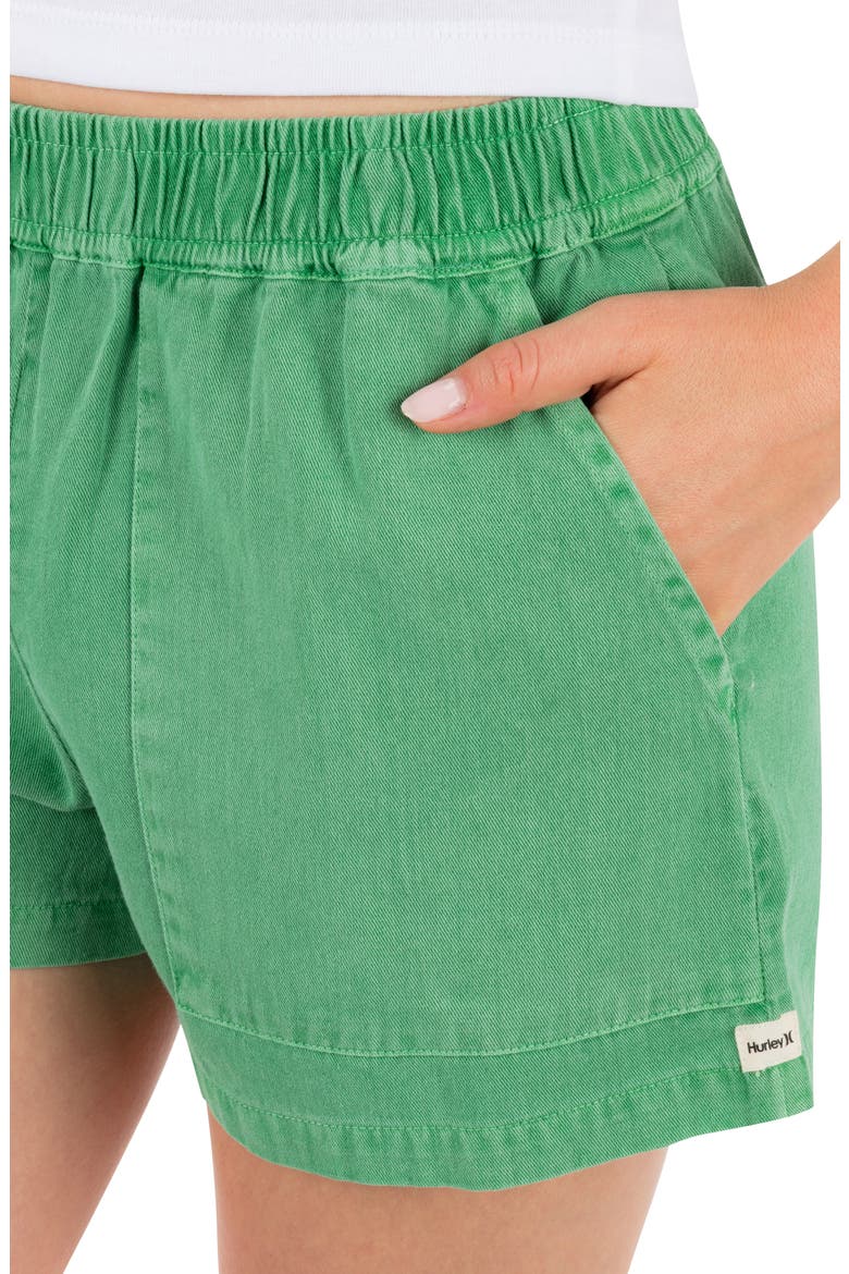 Wavy Days Shorts, Alternate, color, SPRING GREEN