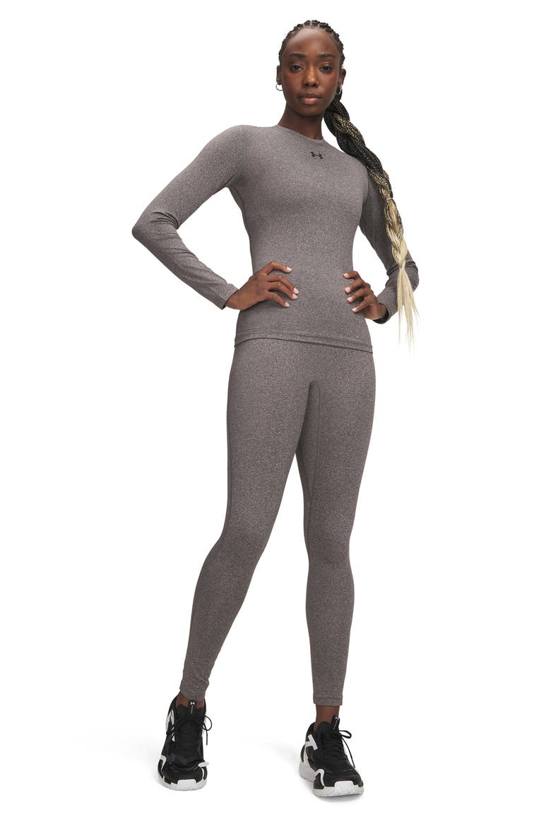 ColdGear Performance High Waist Leggings, Alternate, color, 019 CHARCOAL