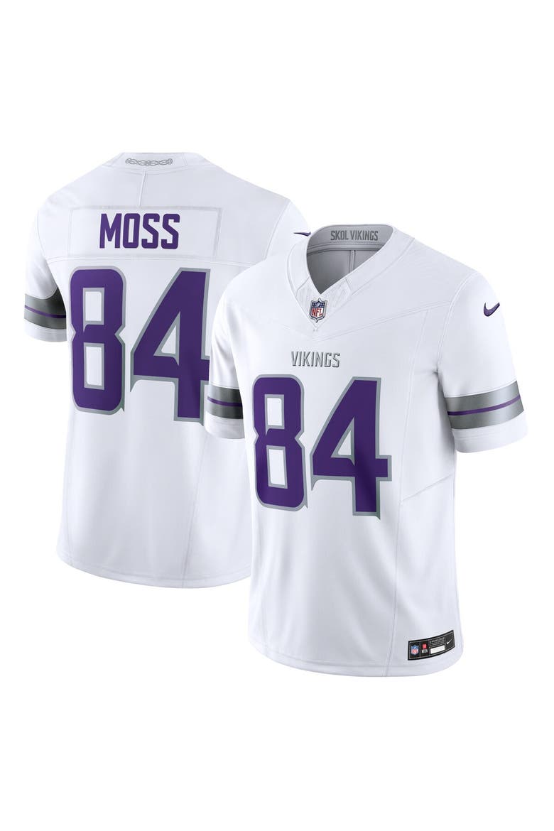 Men's Nike Randy Moss White Minnesota Vikings Alternate Vapor F.U.S.E. Retired Player Limited Jersey, Main, color, White