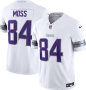Nike Men's Nike Randy Moss White Minnesota Vikings Alternate Vapor F.U.S.E. Retired Player Limited Jersey